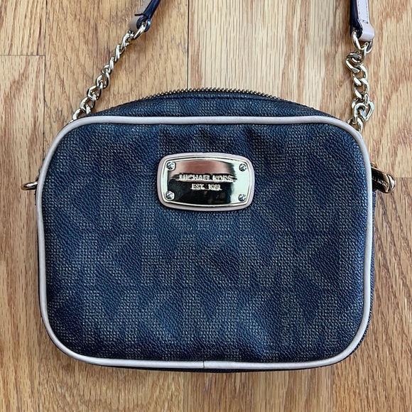 Michael Kors Mini Crossbody Brown & Beige - Picture 1 of 6